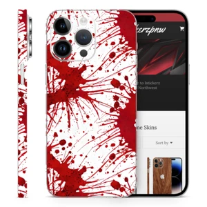 Phone Vinyl Skins Blood Splatter Decal - Picture 1 of 1