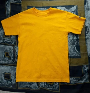 Youth Large Plane Orange Yellow T-Shirt Champion 100% Cotton Never Worn - Picture 1 of 8