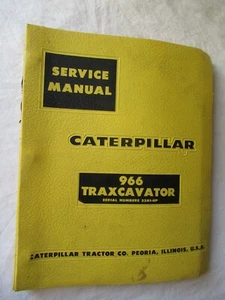CAT Caterpillar 966 Traxcavadora Tractor Excavadora Taller Manual de Servicio de Reparación - Imagen 1 de 13