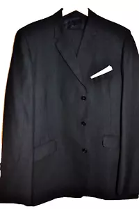 Burton 70's Classic Tailored Grey/Blue Winterweight Country Suit UK 44L EU 54L - Picture 1 of 16