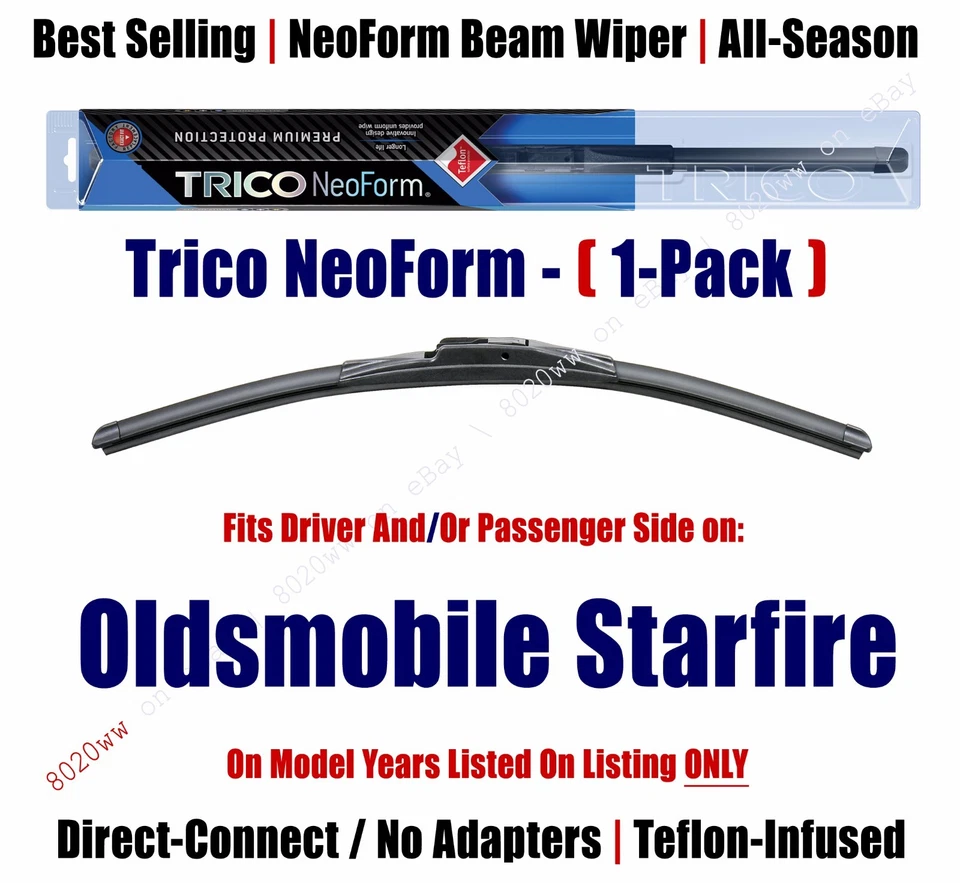 Cantidad 1 Escobilla limpiaparabrisas NeoForm Super Premium para Oldsmobile Starfire 16160 1975-1980 Foto 1 de 1