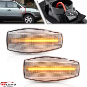 2xSequential Clear Lens Amber LED Side Marker Light for 2004-2009 Hyundai Tucson - Picture 1 of 6