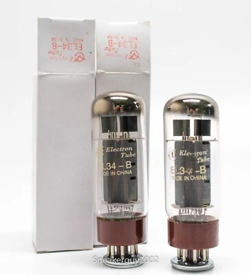 Par de tubos de vacío NOS Shuguang EL34-B / KT2 Foto 1 de 3