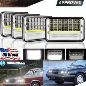 Faros LED de 4x6 pulgadas para Kenworth T400 T800 W900 haz sellado alto-bajo DRL - Imagen 1 de 12