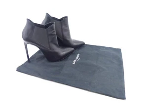 Saint Laurent Paris Black Leather Chelsea Boots ~ UK 8.5 / EU 41.5 / US 11.5 - Picture 1 of 12