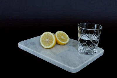 Tagliere Marmo Bianco di Carrara - Made in Italy - Immagine 1 di 4