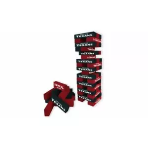 Houston Texans NFL Wild Sports Table Top Wood Stacker Blue / Red / White Age 12+ - Picture 1 of 7