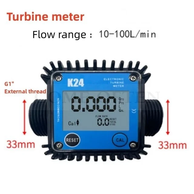 Diesel Gasoline Hydraulic Oil Micro Flow Digital Display Meter Gear Flow Meter - Image 1 of 4
