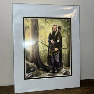 Legolas From Fellowship of the Ring Orlando Bloom Lithoprint 224/250 Betsy Mott - Picture 1 of 2
