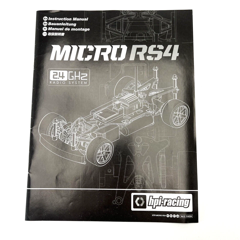HPI 114334 RTR Micro RS4 Instruction Manual - OZRC KM - Image 1 of 1