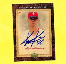 Kyle Kendrick Signed Auto Autograph 2007 Upper Deck Phillies Team Set Card