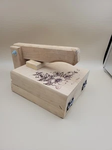 Mexikanische Vollholz Große 8" Manuelle Tortilla Maschine Presse Holzgriff Mexiko - Bild 1 von 8