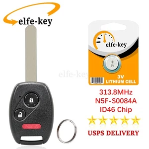 Keyless Entry Remote Key Fob 3B for Honda Civic LX 2006 2007 2008 2009 2010 2011 - Picture 1 of 9