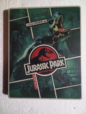 Jurassic Park [ Limited Edition STEELBOOK ] (Blu-ray + DVD) NEW Has Loose Disc - Image 1 of 2