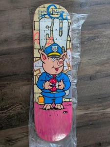 Strangelove Skateboards F*** The Pigs Series FU Deck With Pink Stain - Bild 1 von 2