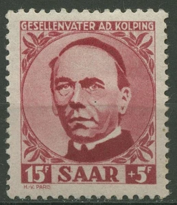 Saarland 1950 85. Todestag von Adolf Kolping 289 mit Falz - Bild 1 von 1