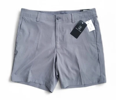 Pantalones Cortos PGA Tour Para Hombre Frente Plano Cintura Activa Tono Silencioso Gris Talla 34 Nuevos con Etiquetas Foto 1 de 4