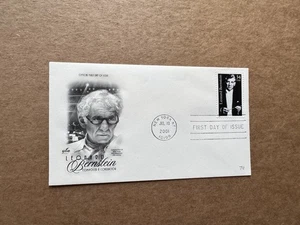 US 2001 Leonard Bernstein FDC (70) +ArtCraft B&W Bernstein Portrait Cachet #3521 - Picture 1 of 2