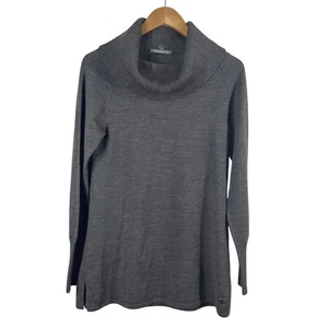 Suéter con capucha Smartwool para mujer beige 100 % lana merino logotipo clásico talla M - Imagen 1 de 8