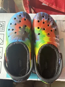 CROCS Lined Double Comfort Slip-on Cushioned Clog Slippers MEN'S 6 Woman’s 8 - Picture 1 of 2