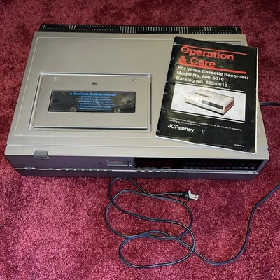 JCPenney Video Cassette Recorder (VCR) mit Betriebs- & Pflegeanleitung - Rarität - siehe Des - Bild 1 von 4