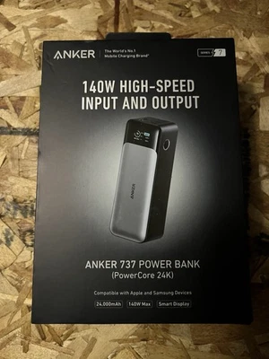Anker 737 Power Bank 140W 24000mAh Fast Charger | Smart Display | Brand New 🔋 - Image 1 of 2
