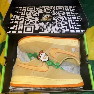 Nike Air Force 1 DOAF Oregon Duck or Egg GOAT Exclusive Size 10.5 Brand New - Image 1 of 4