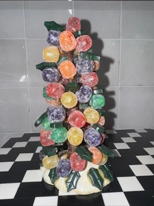 Vintage 2004 Lemax Sugar N Spice 7" Holly Gumdrop Christmas Tree  - Picture 1 of 7