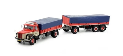 TEKNO, SCANIA L76 4x2 con rimorchio a 3 assi BJARNE ANDERSEN, 1/50,  TEK81493 - Immagine 1 di 4