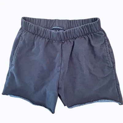 Brandy Melville Gray Sweatshorts Size Small Loungewear Raw Hem Pockets - Image 1 of 4