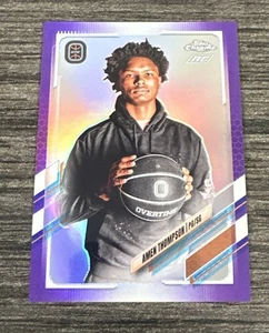 2021/22 Topps Chrome OTE AMEN THOMPSON RC Purple Refractor 258/299 #12 - Picture 1 of 3