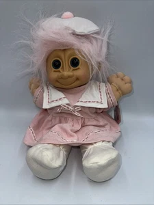 Vintage 90er TROLL KIDZ von Russ Buffy 12" Puppe rosa Haare & Cord Neu mit Etikett - Bild 1 von 4