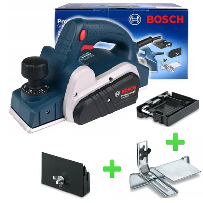Bosch Elektro – Hobel 650 W GHO 650 W + Parallelanschlag +  Schlüssel 0601596000 - Bild 1 von 4