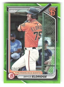 2024 Bowman Prospects Neon Green #BP-134 Bryce Eldridge RC 386/399 Giants - Bild 1 von 2
