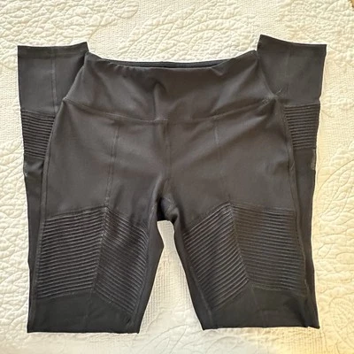 Nuevo sin etiquetas Calzas activas de longitud completa negras deportivas Central Park para mujer pequeñas S malla Foto 1 de 4