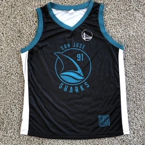 Maglia San Jose Sharks Warriors Uomo XL Mashup Basket Stadio Promo Omaggio - Foto 1 di 6