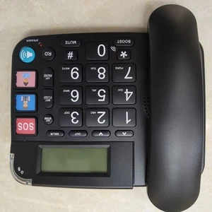 Elderly Friendly Amplified Big Button Telephone Comfortable to Hold and Use - Zdjęcie 1 z 14