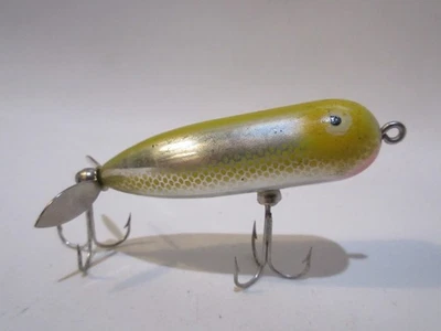 Torpedo bebé Heddon vintage NPY amarillo cromo COLOR RESISTENTE Foto 1 de 4