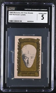 1963 Bazooka All-Time Greats #30 Judge Landis Commissioner - CGC 5 Ex - Picture 1 of 2