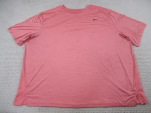 Reebok Speedwick Shirt Mens 4XL Pink Heather Athletic Performance Training Tee - Picture 1 of 13