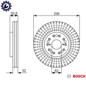 2x BRAKE DISC 0 986 479 485 FOR LEXUS SOARER/Convertible LS GS 1G-FE 2.0L 6cyl - Picture 1 of 9