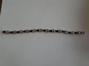 NIB 11,40CTW ECHT GRANAT ARMBAND MASSIV 925 STERLING - Bild 1 von 1