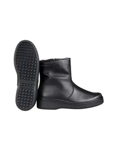 Handmade Real lether black boots insole merino wool mens shoes - Picture 1 of 10
