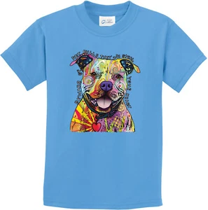Beware of Pit Bulls They Will Steal Your Heart Dog Kids T-shirt - Picture 1 of 14