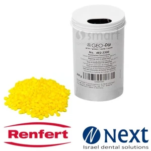 Dental Lab dipping wax yellow elastic transparent Renfert GEO Dip crown 4823300 - Picture 1 of 3