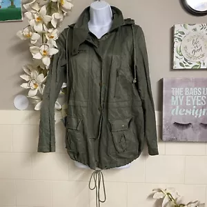 Joie Woman Hooded Top Windbreaker 4 Pockets Anorak Jacket Size S - Picture 1 of 12