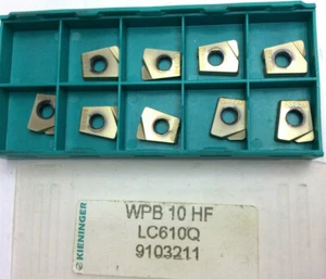 9 x KIENINGER WPB 10HF LC610Q Fräsplatten NEU!! Mit Rechnung! - Picture 1 of 1