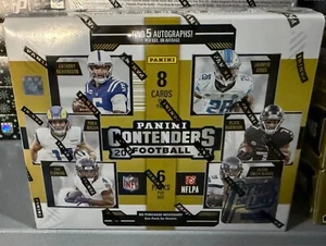 2023 Panini Contenders Football FIRST OFF THE LINE BOX Sealed 5 Autos FOTL - Picture 1 of 1