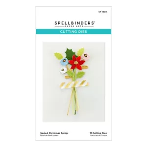 Spellbinders - Colección de Navidad Dancin' - Ramitas de Navidad Selladas Grabadas Die - Imagen 1 de 3