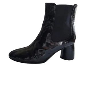& Other Stories Stiefelette Bootie schwarz Lackleder Größe 7 EUR 37 - Bild 1 von 12